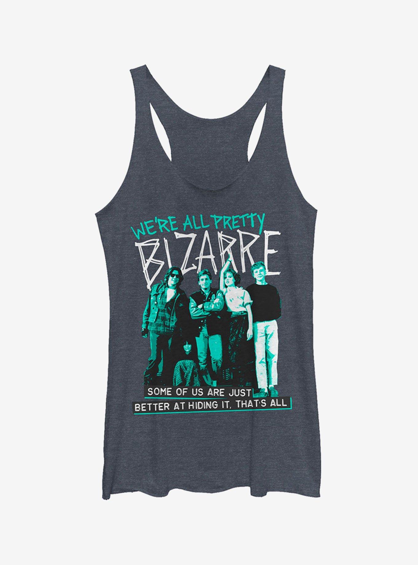 The Breakfast Club We're All Bizarre Girls Tank Top, NAVY HTR, hi-res