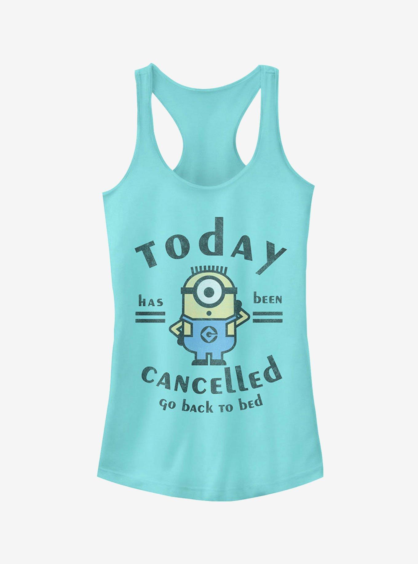 Minion Today Cancelled Girls Tank Top, CANCUN, hi-res
