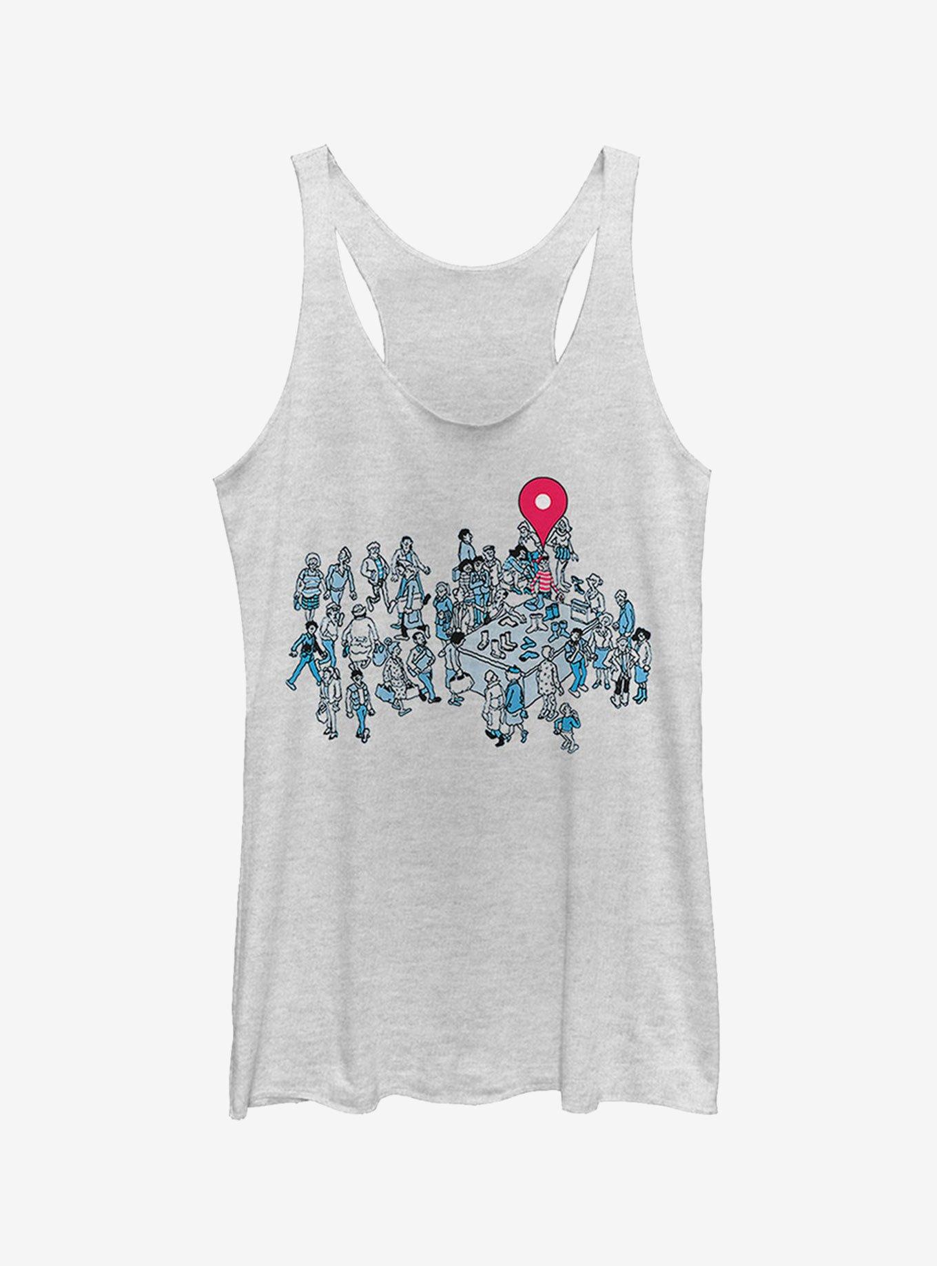 Where's Waldo Location Found Girls Tank Top - White 