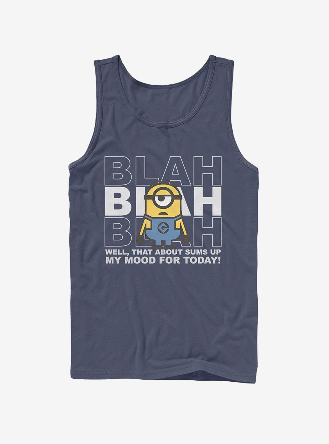 Minion Blah Mood Today Tank Top, , hi-res