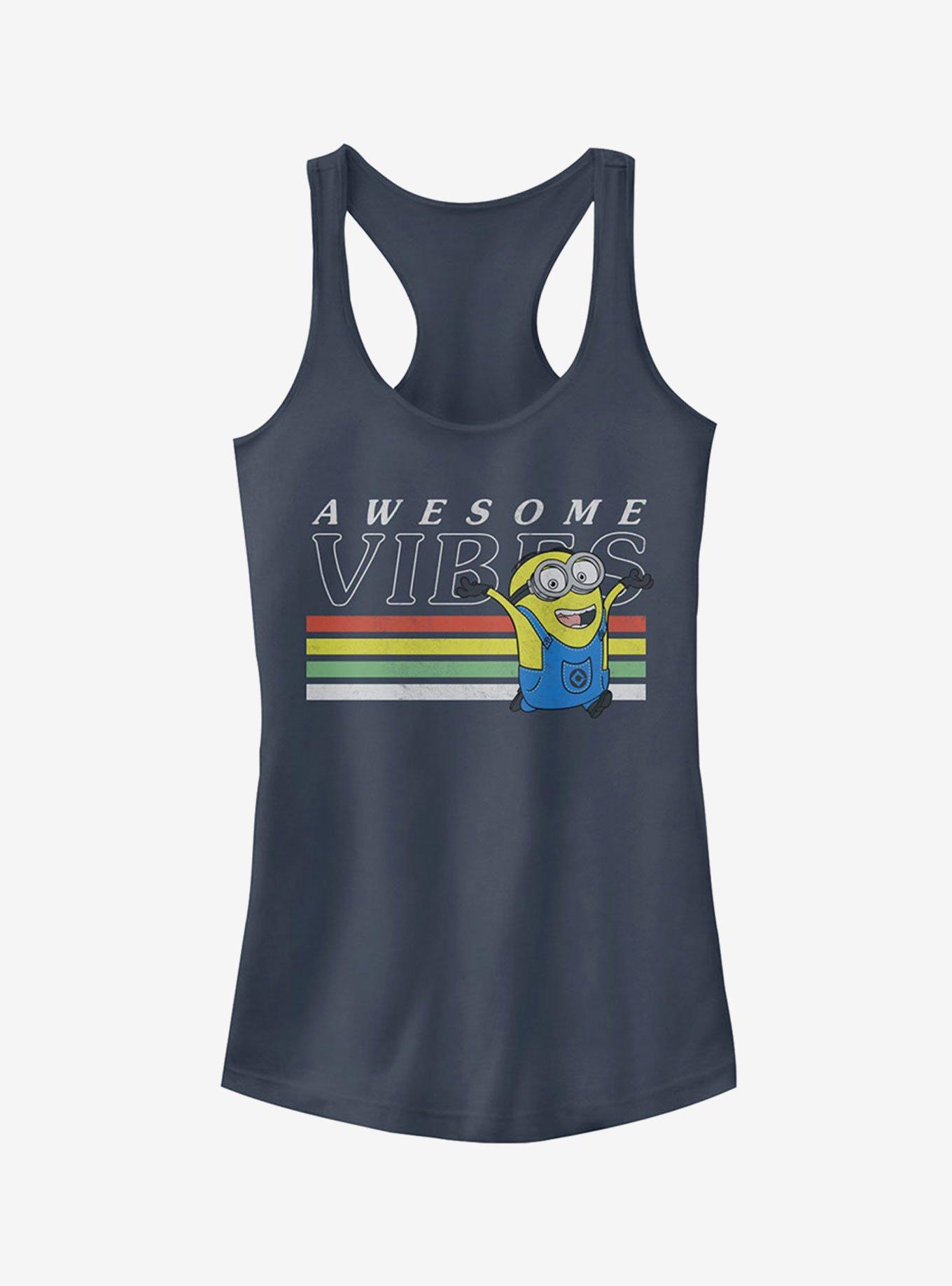 Minion Rainbow Vibes Girls Tank Top, INDIGO, hi-res