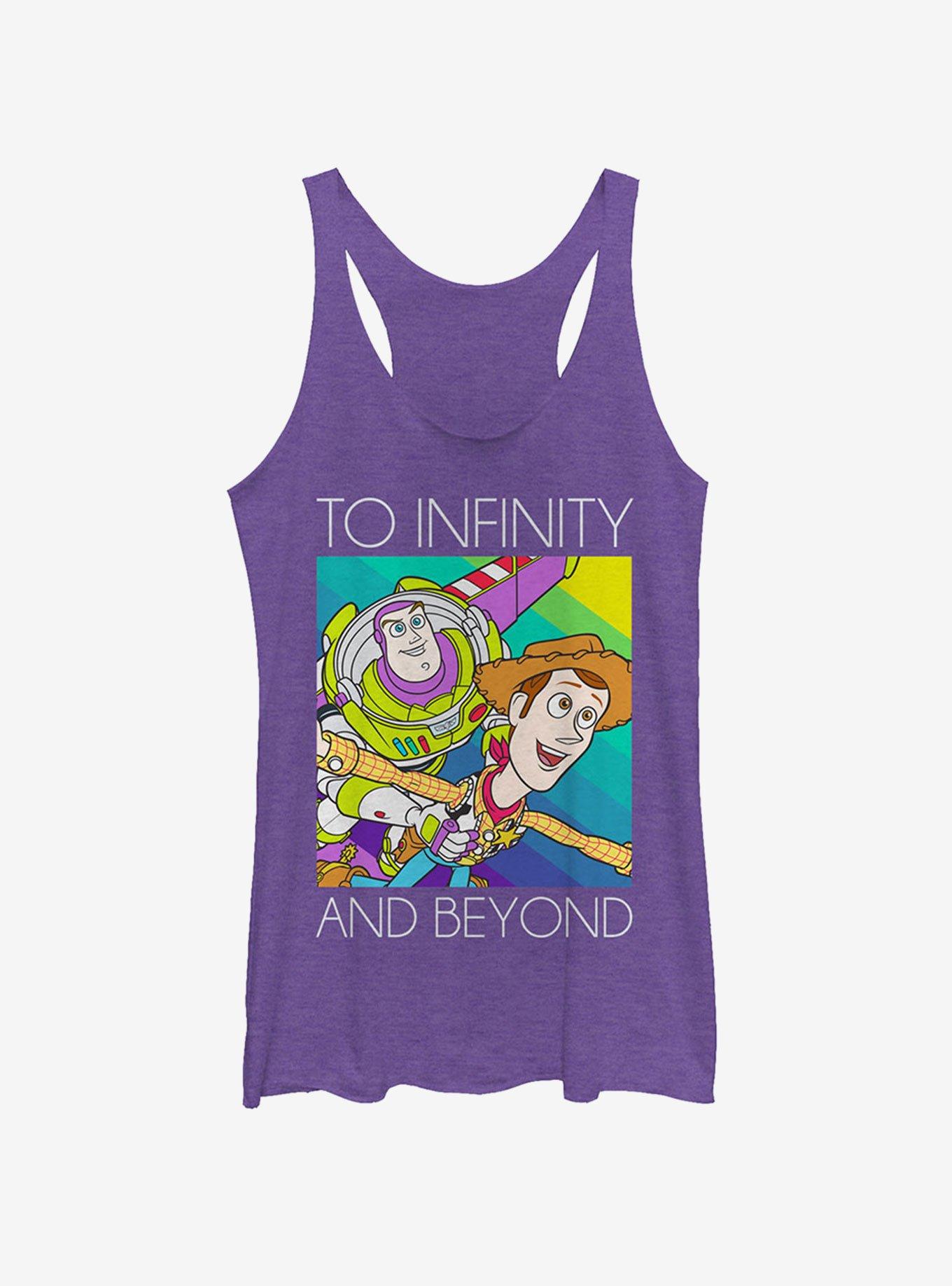 Disney Pixar Toy Story Infinity and Beyond Rainbow Girls Tank Top, PUR HTR, hi-res