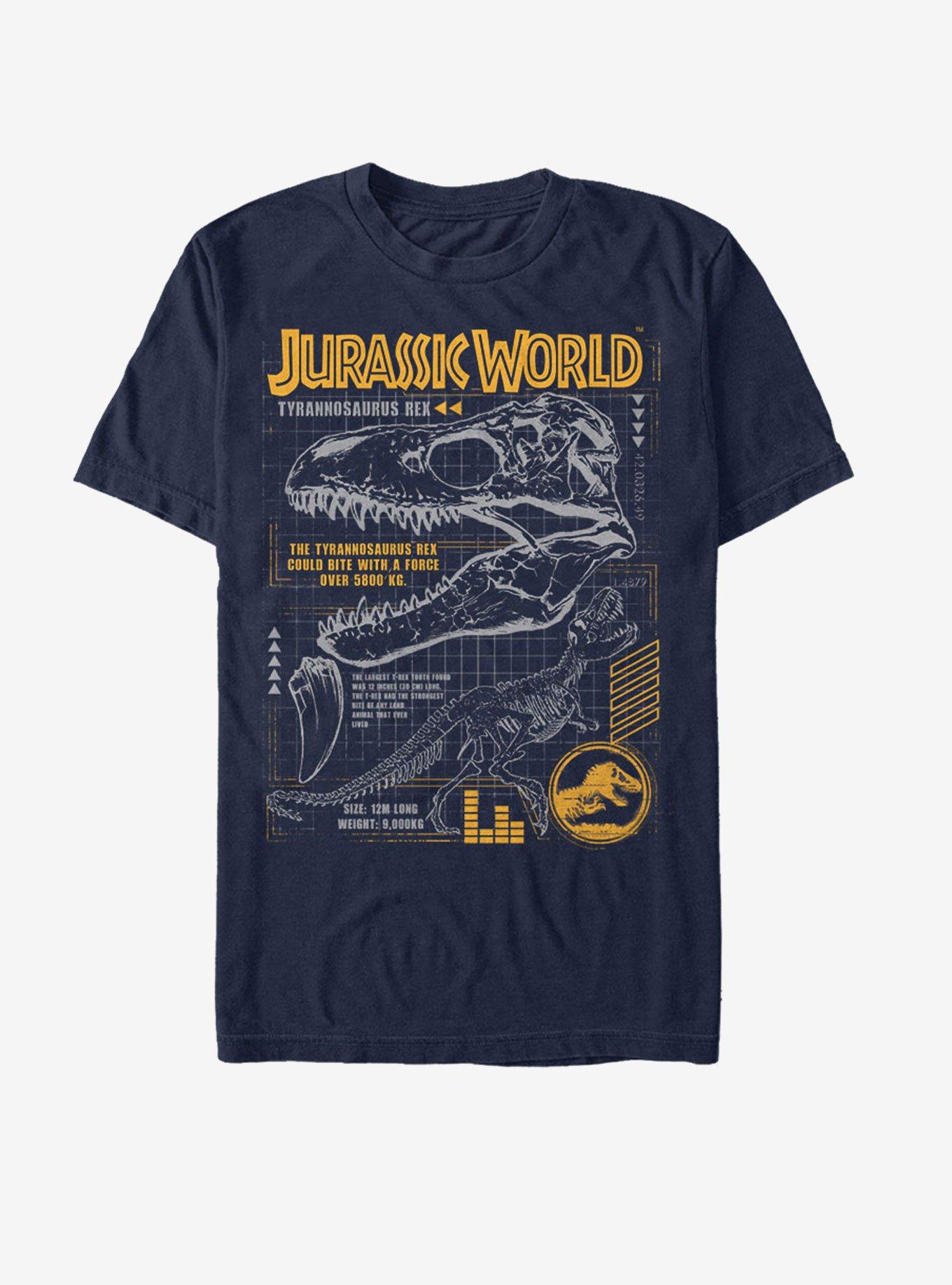 Jurassic Park Rex Breakdown T-Shirt, NAVY, hi-res