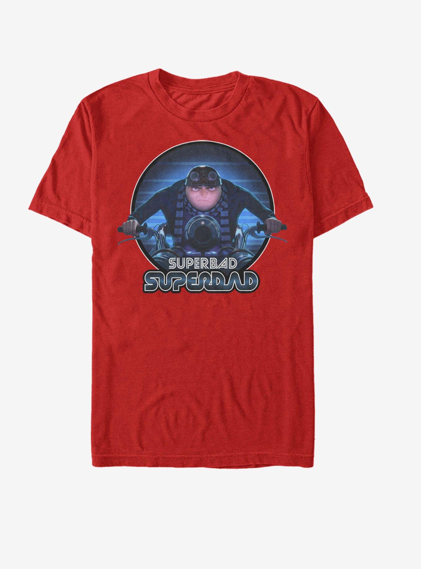 Despicable Me Superbad Moto Dad T-Shirt, RED, hi-res