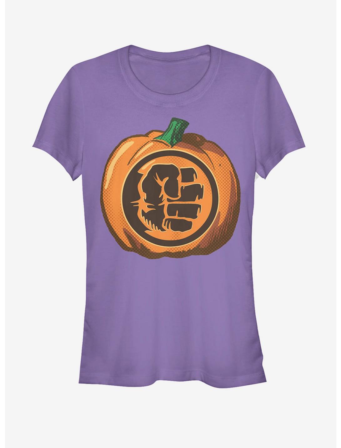 Marvel Halloween Hulk Fist Pumpkin Girls T-Shirt, PURPLE, hi-res