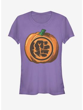 Marvel Halloween Hulk Fist Pumpkin Girls T-Shirt, PURPLE, hi-res