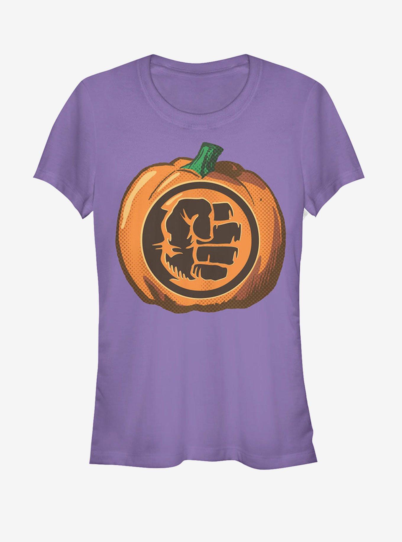 Marvel Halloween Hulk Fist Pumpkin Girls T-Shirt, PURPLE, hi-res