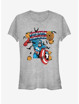 Marvel Halloween Spooky Captain America Girls T-Shirt, , hi-res