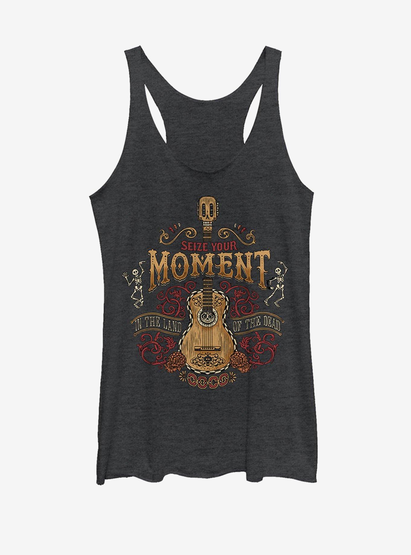 Disney Pixar Coco Seize Your Moment Girls Tank, BLK HTR, hi-res