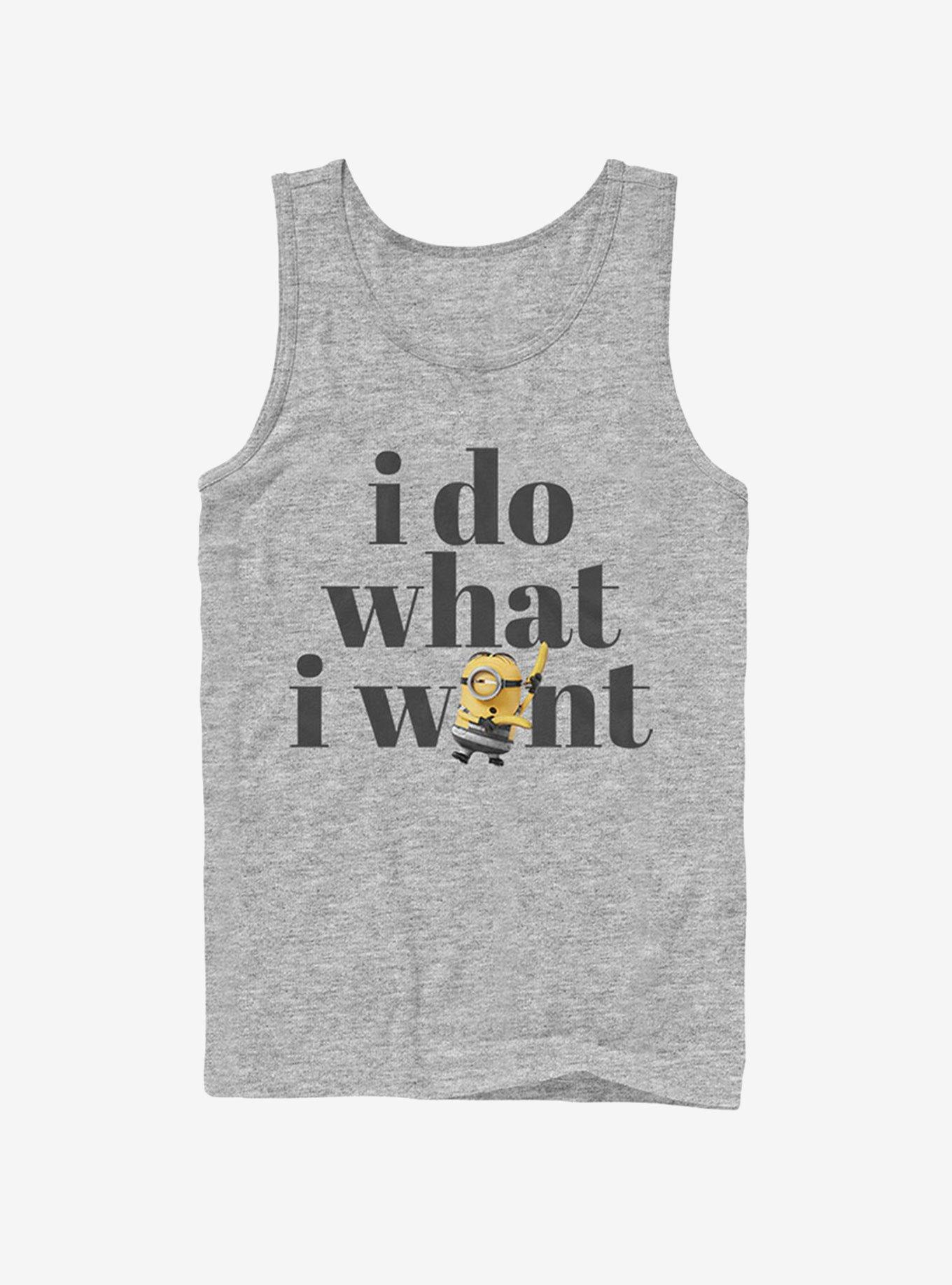 Minion Do What I Want Tank Top, ATH HTR, hi-res