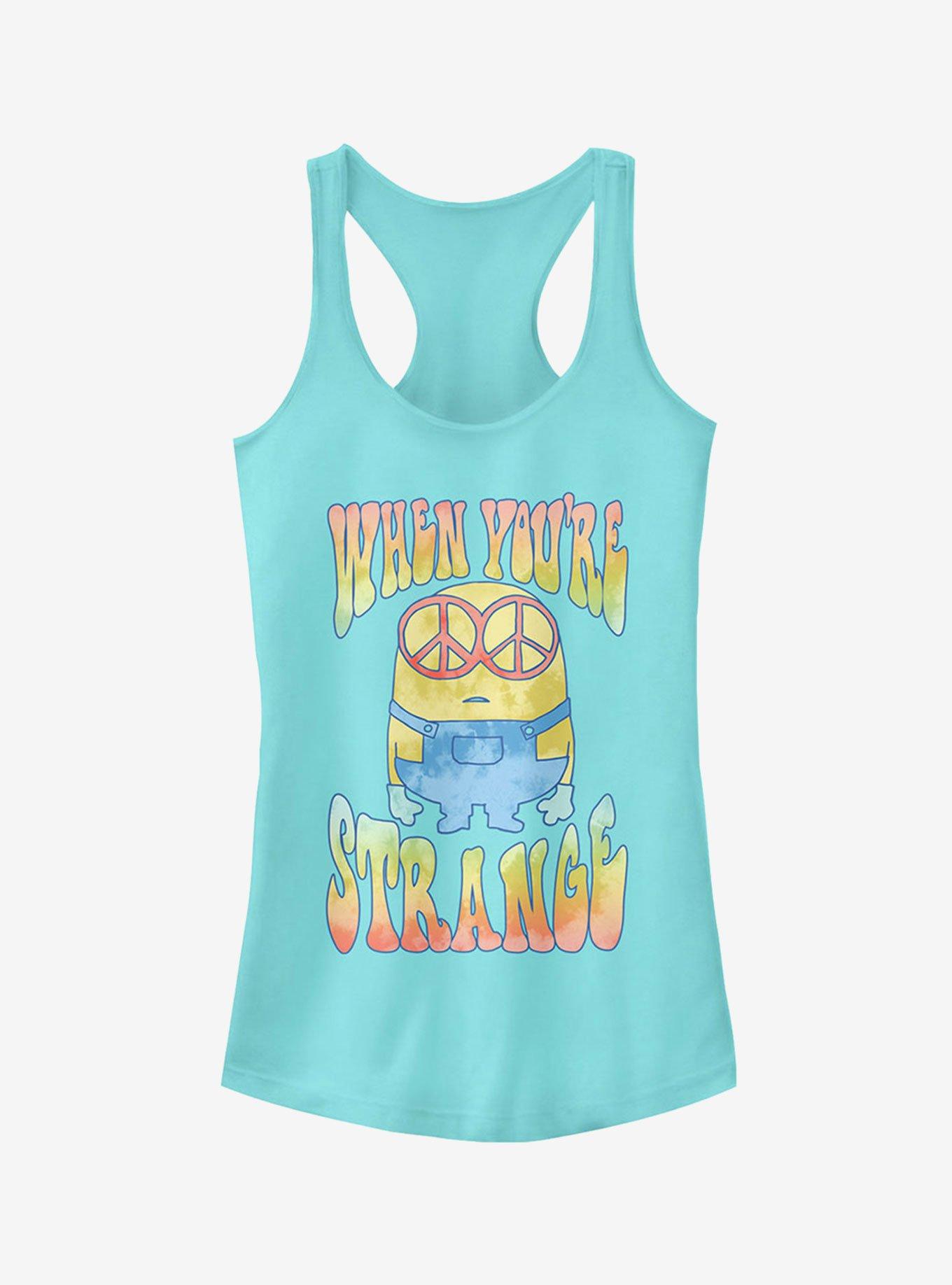 Minion Tie-Dye Strange Girls Tank Top, CANCUN, hi-res