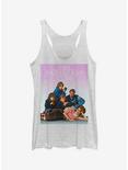 The Breakfast Club Iconic Detention Pose Girls Tank Top, WHITE HTR, hi-res