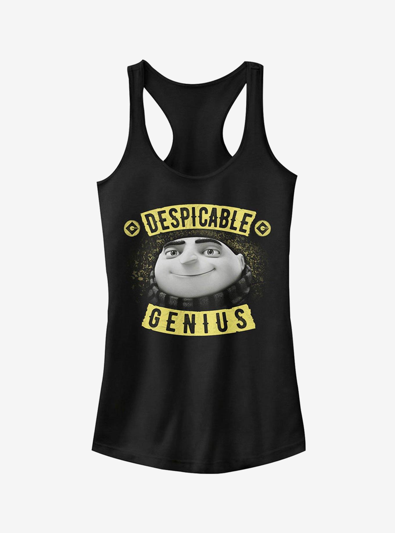 Minion Evil Genius Gru Banner Girls Tank Top, BLACK, hi-res