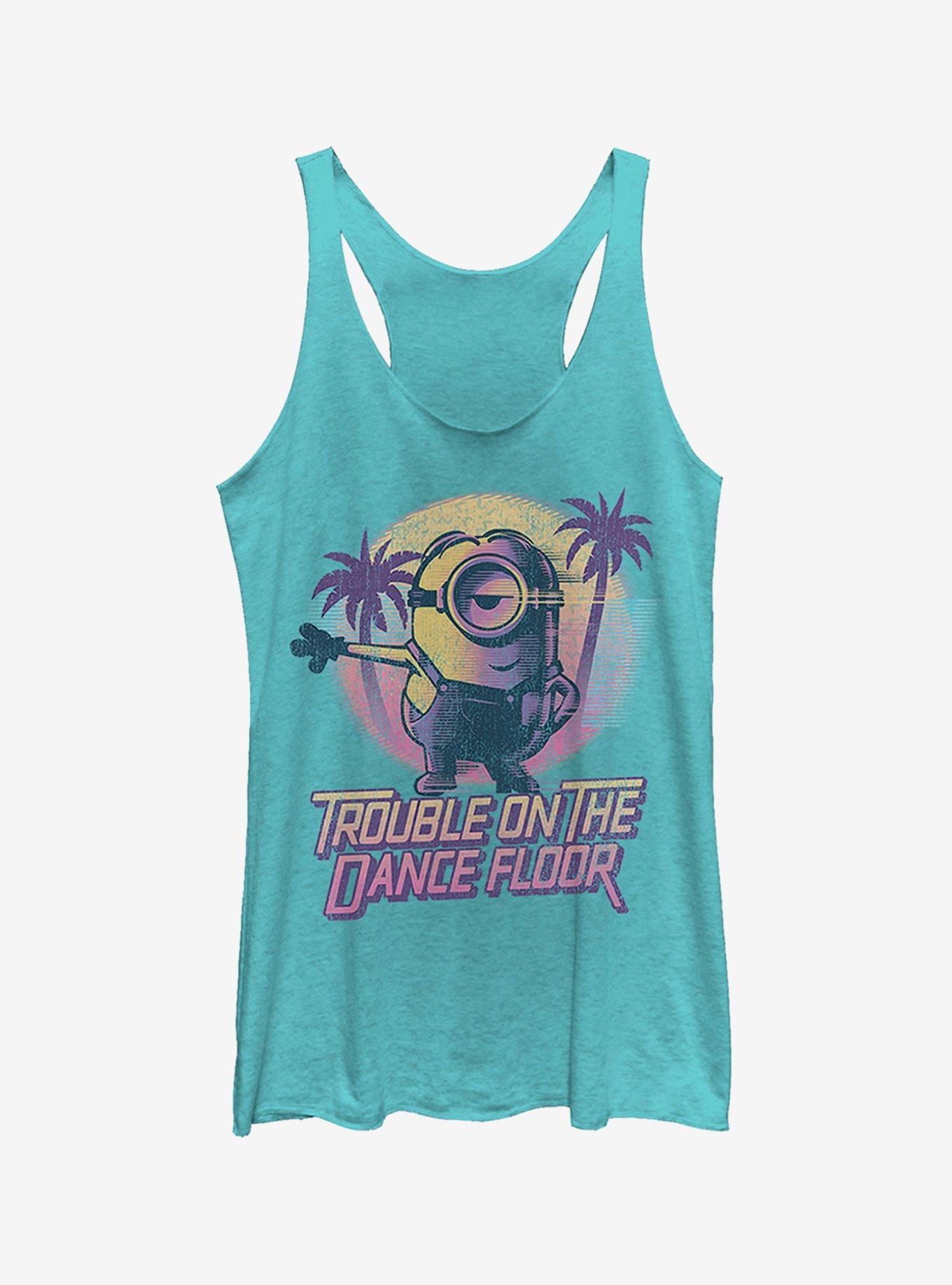 Minions Dance Floor Girls Tank Top, TAHI BLUE, hi-res