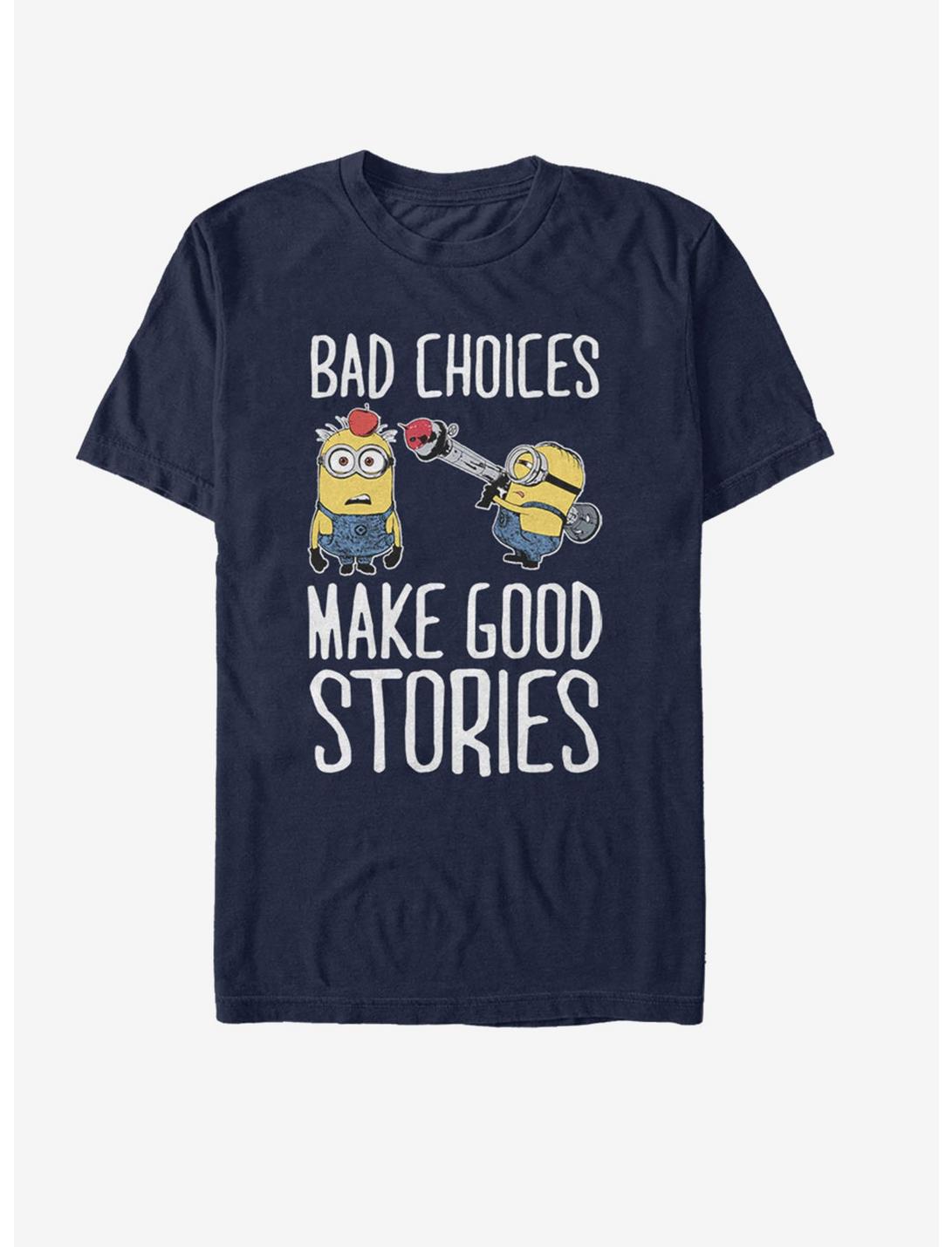 Minions Bad Choices T-Shirt, NAVY, hi-res
