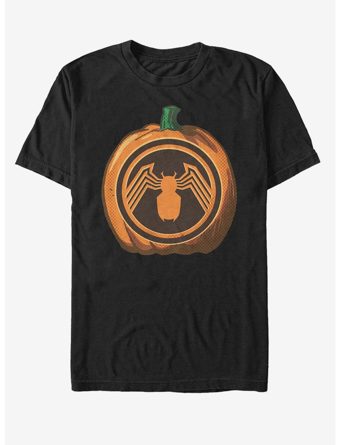 Marvel Halloween Venom Logo Pumpkin T-Shirt, , hi-res
