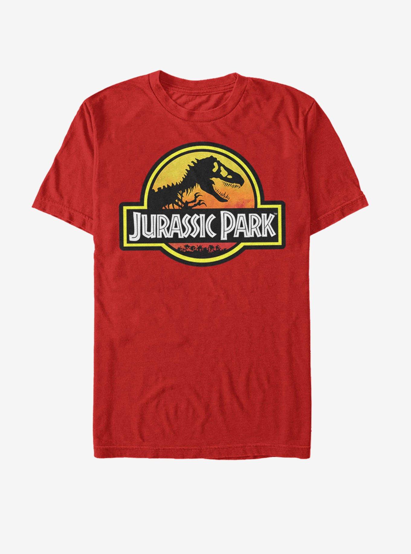 Jurassic Park Outlined Logo T-Shirt