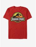 Jurassic Park Outlined Logo T-Shirt, RED, hi-res