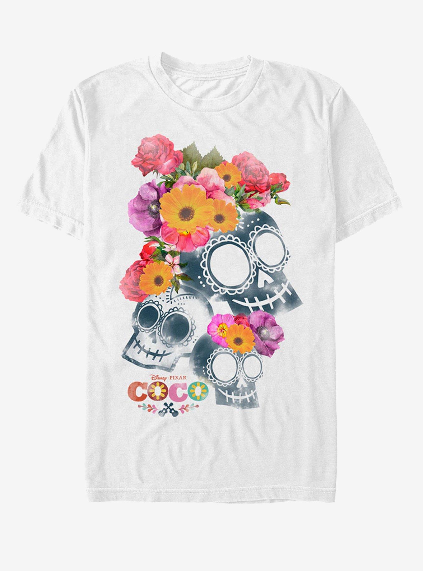 Disney Pixar Coco Floral Skeletons T-Shirt, , hi-res