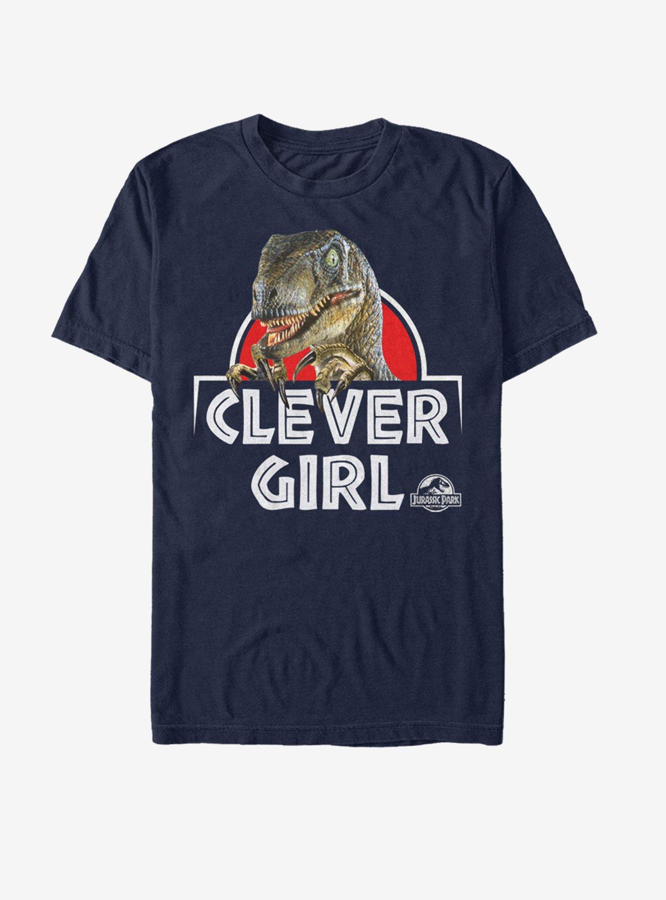 Jurassic Park Real Clever T-Shirt, NAVY, hi-res