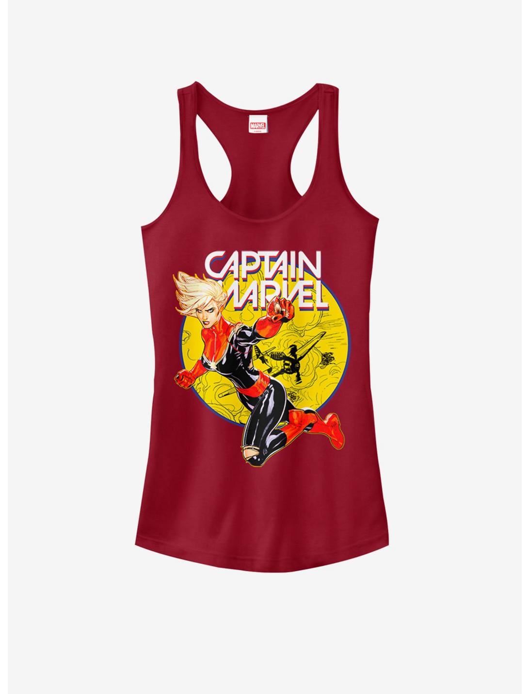 Marvel Captain Marvel Super Ring Girls Tank, SCARLET, hi-res