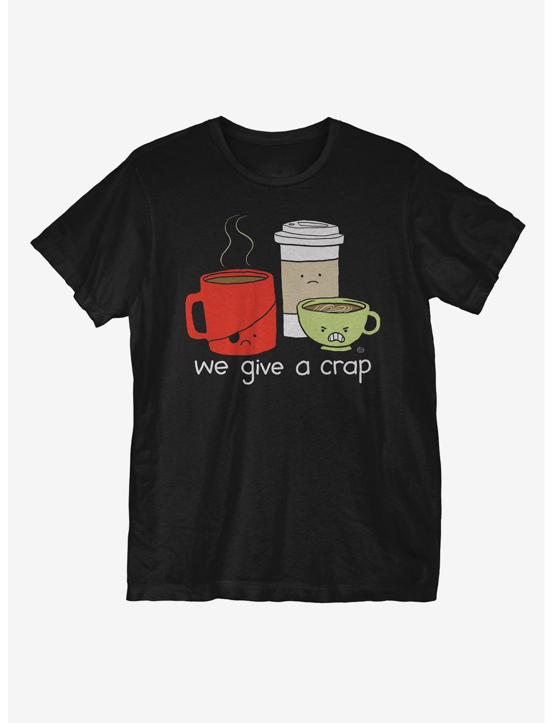 We Give a Crap T-Shirt, BLACK, hi-res
