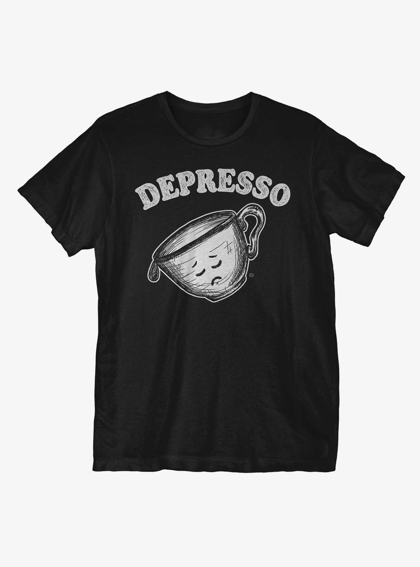 Depresso Retro Enamel Mug Cup - Funny Joke Coffee Espresso Depressing