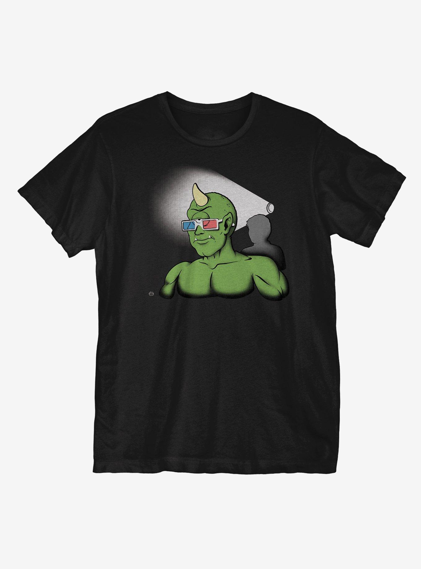 3D Glasses T-Shirt, BLACK, hi-res