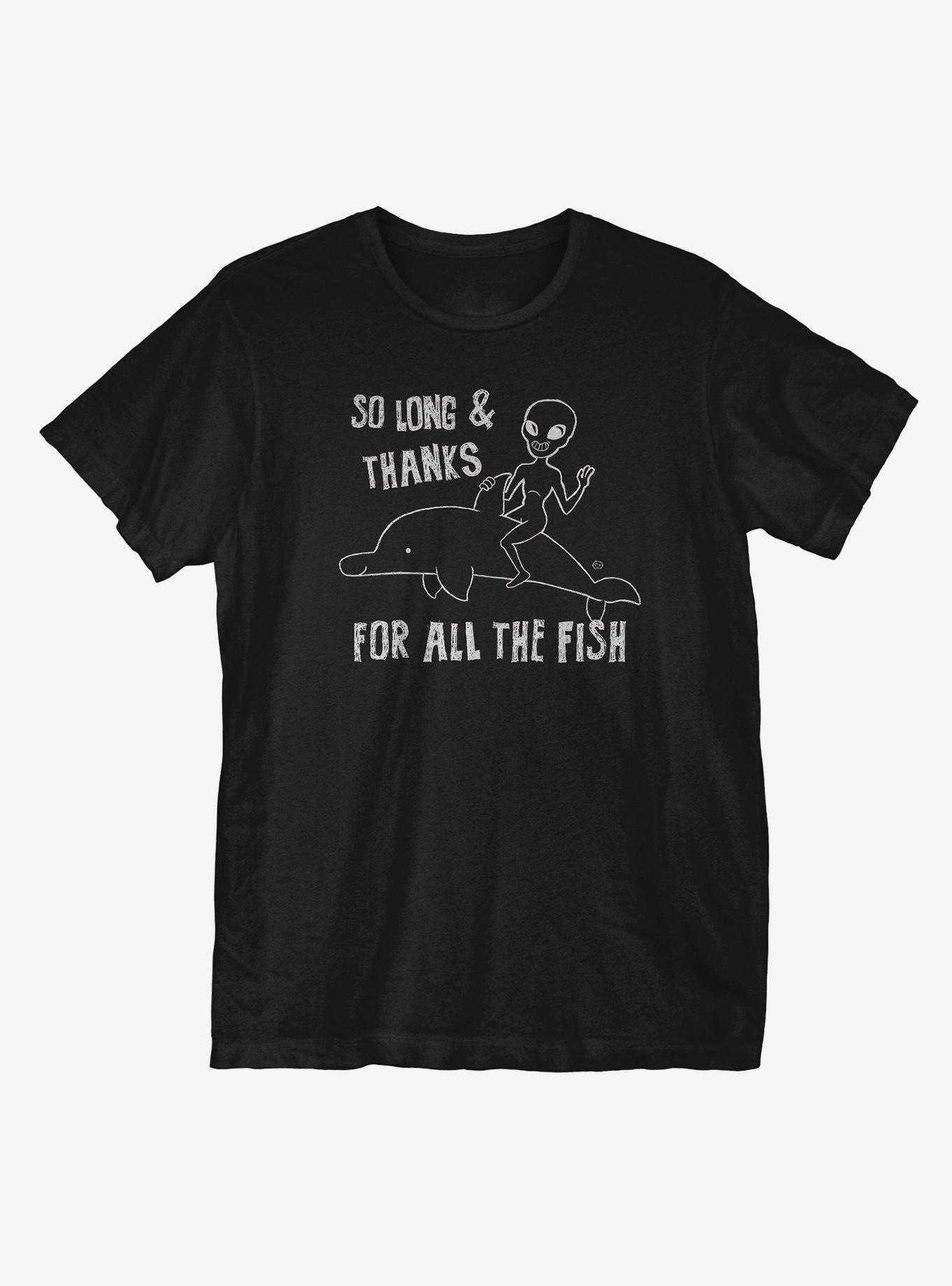 So Long And Thanks For All The Fish T-Shirt, BLACK, hi-res