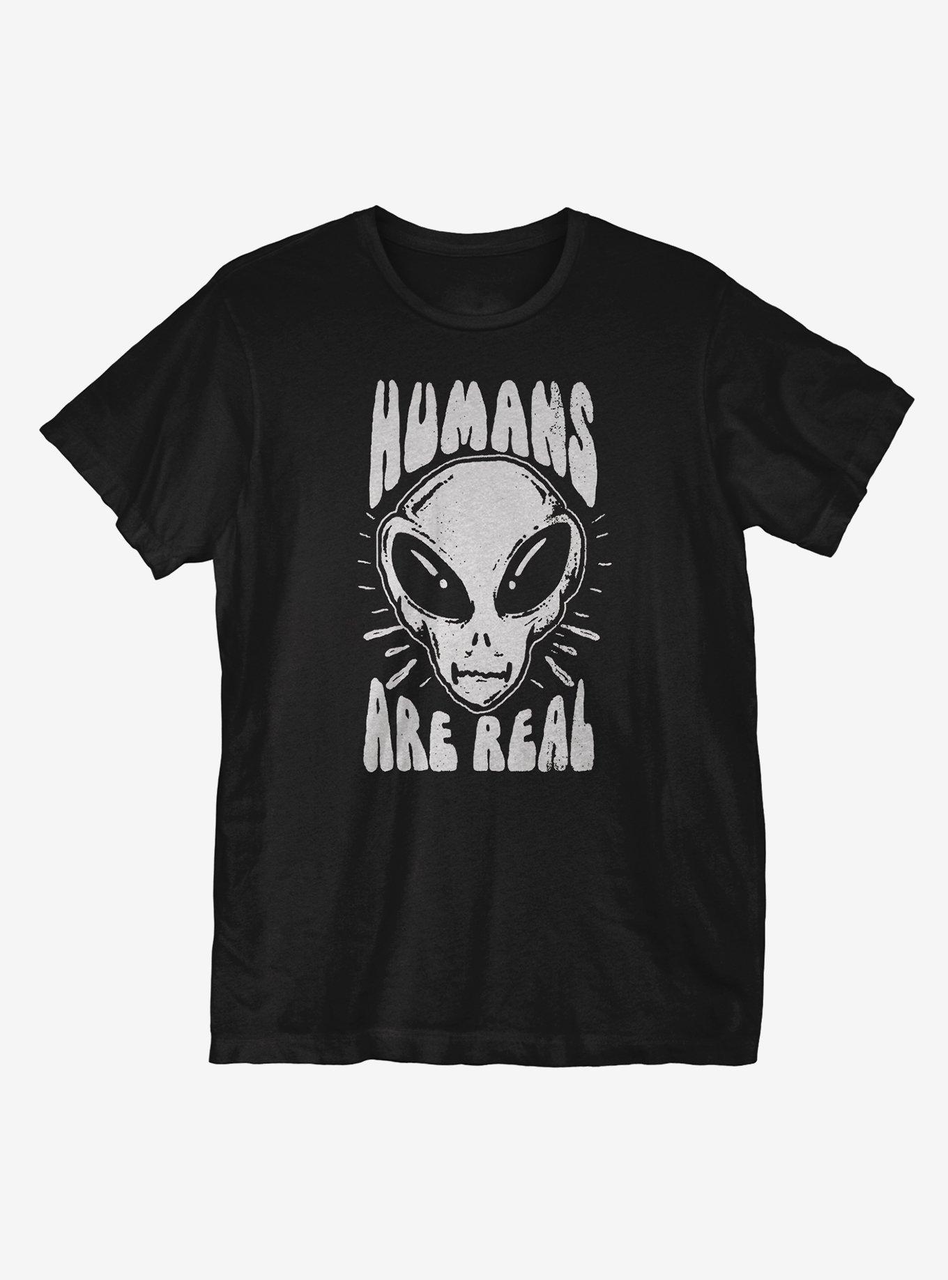 Humans Are Real T-Shirt, BLACK, hi-res