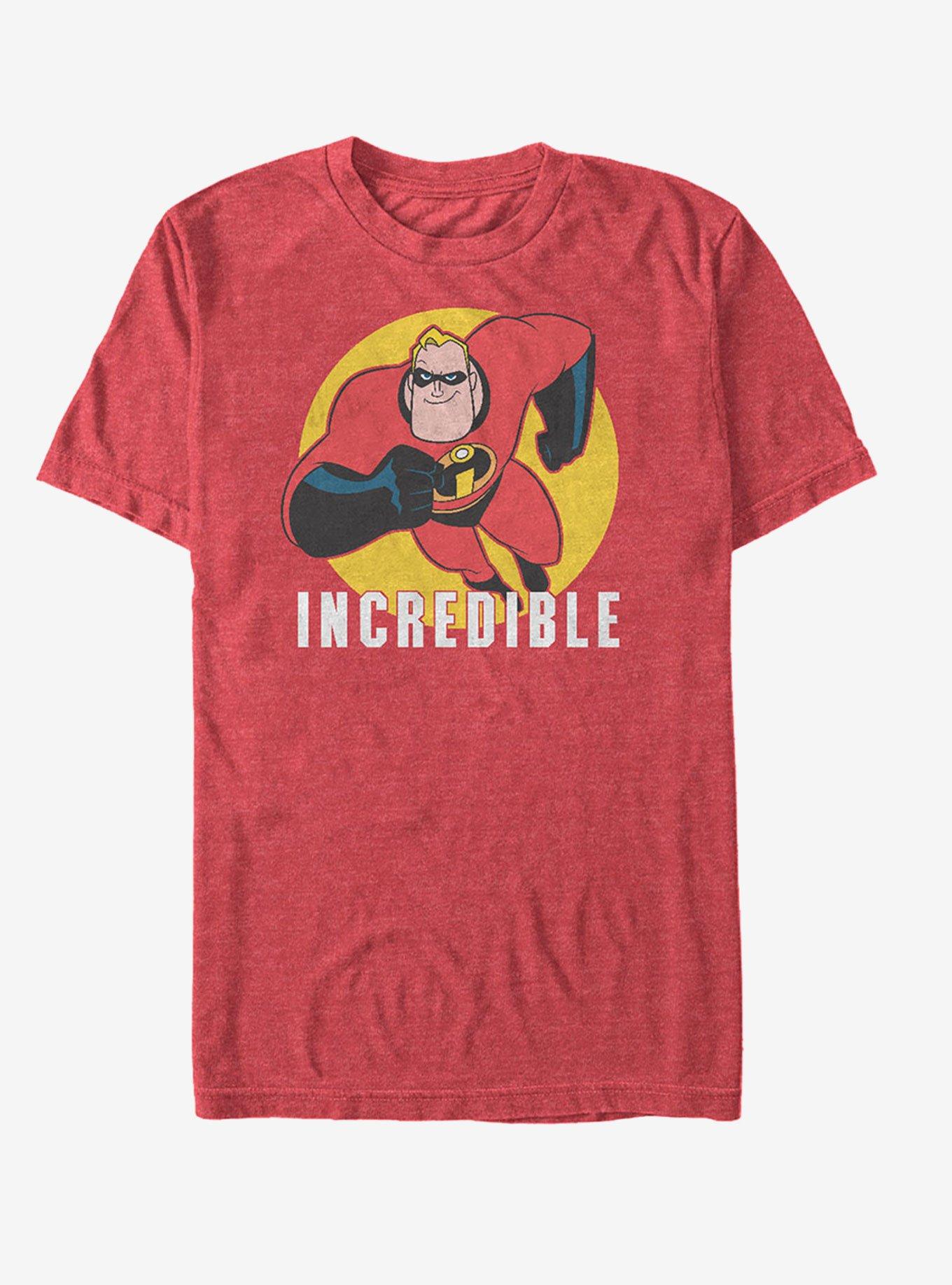 Disney Pixar The Incredibles Masked Hero T-Shirt, RED HTR, hi-res