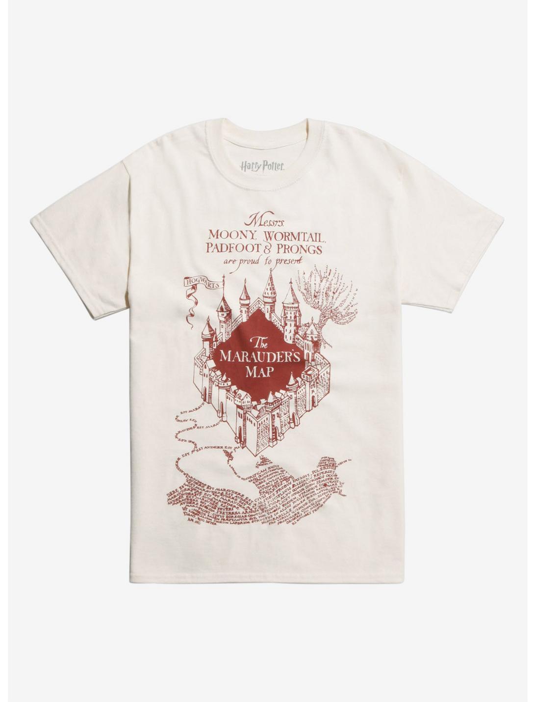 Harry Potter Marauder's Map T-Shirt, RED  DARK RED, hi-res
