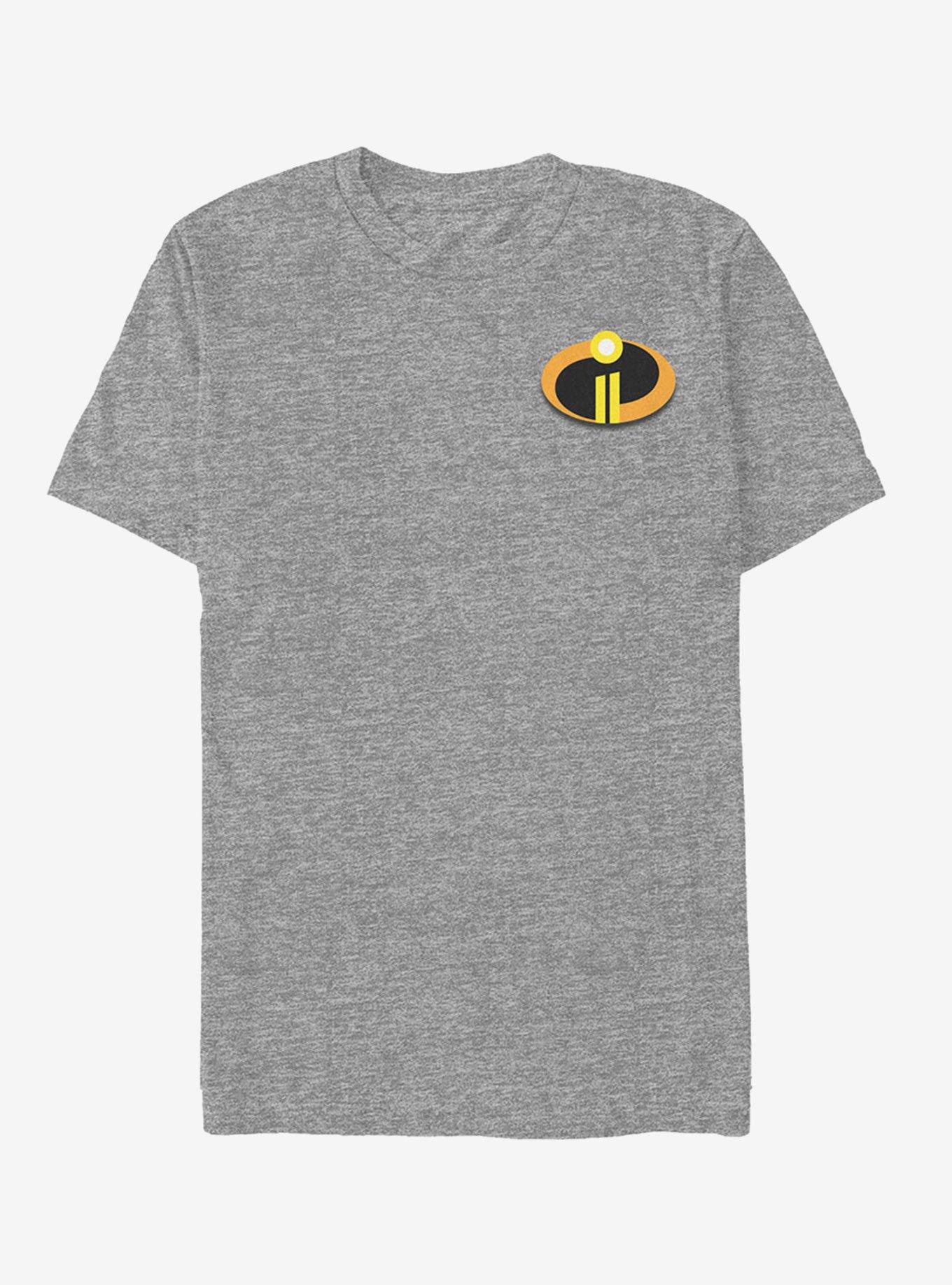 Disney Pixar The Incredibles Logo Badge T-Shirt, ATH HTR, hi-res