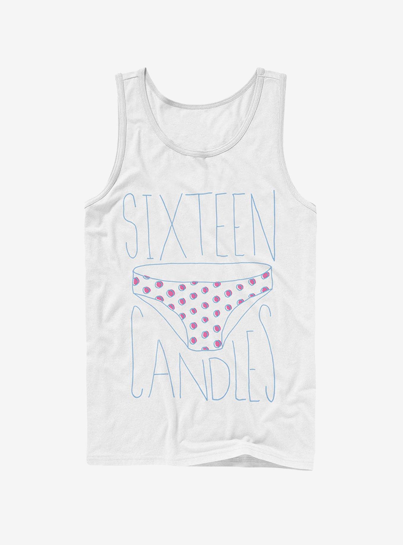 Sixteen Candles Borrowed Panties Tank Top, WHITE, hi-res