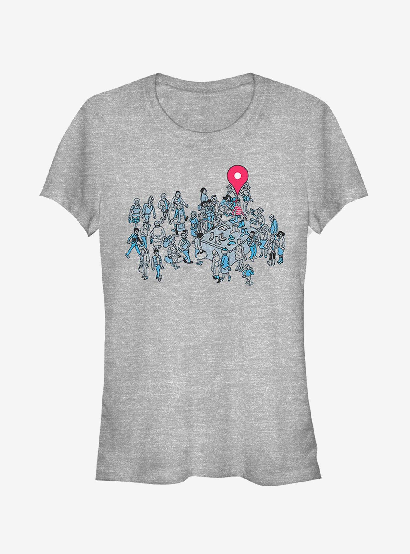 Where's Waldo Location Found Girls T-Shirt, ATH HTR, hi-res