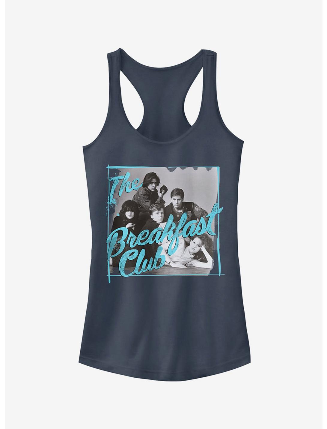 The Breakfast Club Grayscale Character Pose Girls Tank Top, INDIGO, hi-res