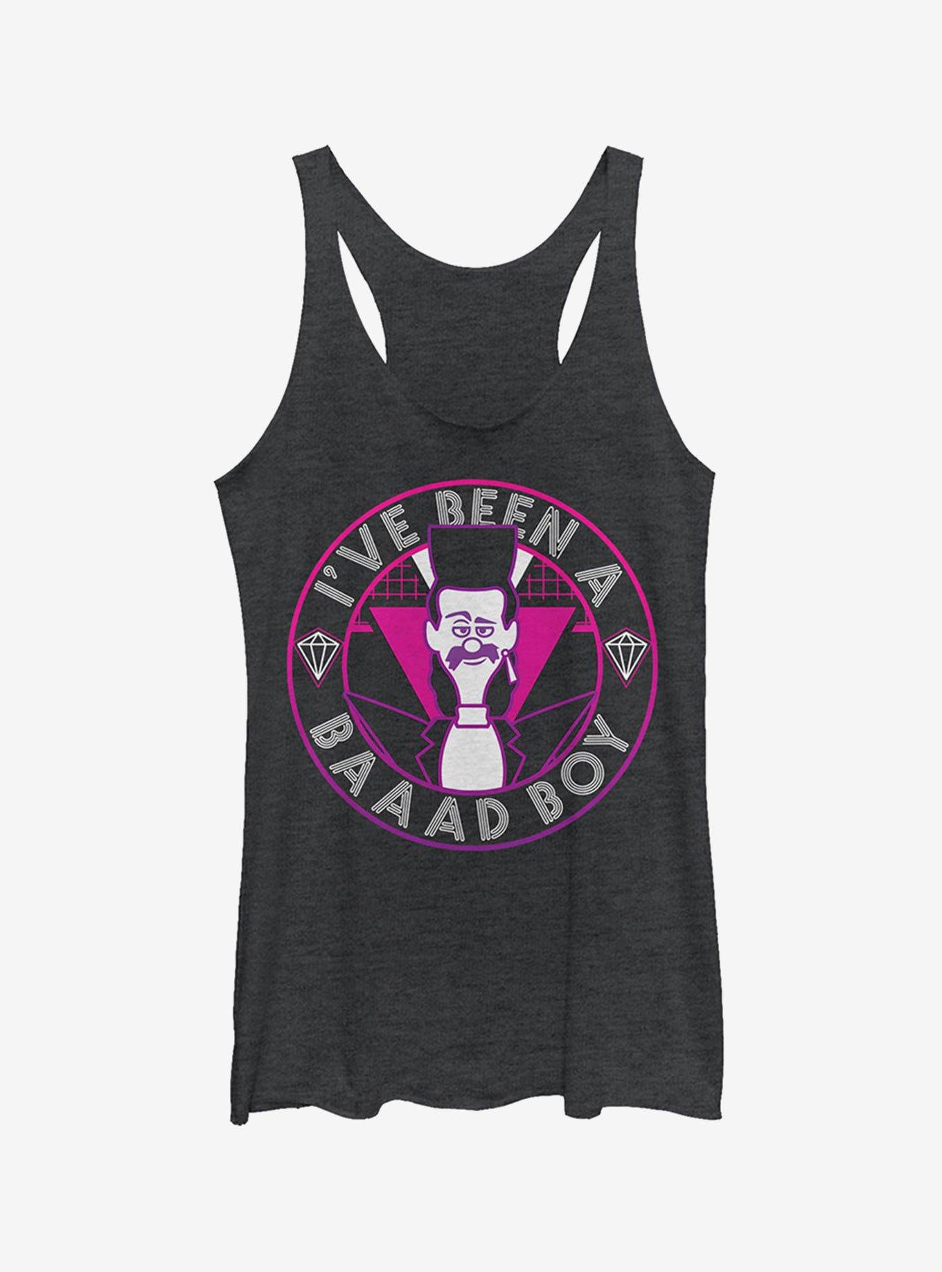 Minion Balthazar Bad Boy Catchphrase Girls Tank Top, BLK HTR, hi-res