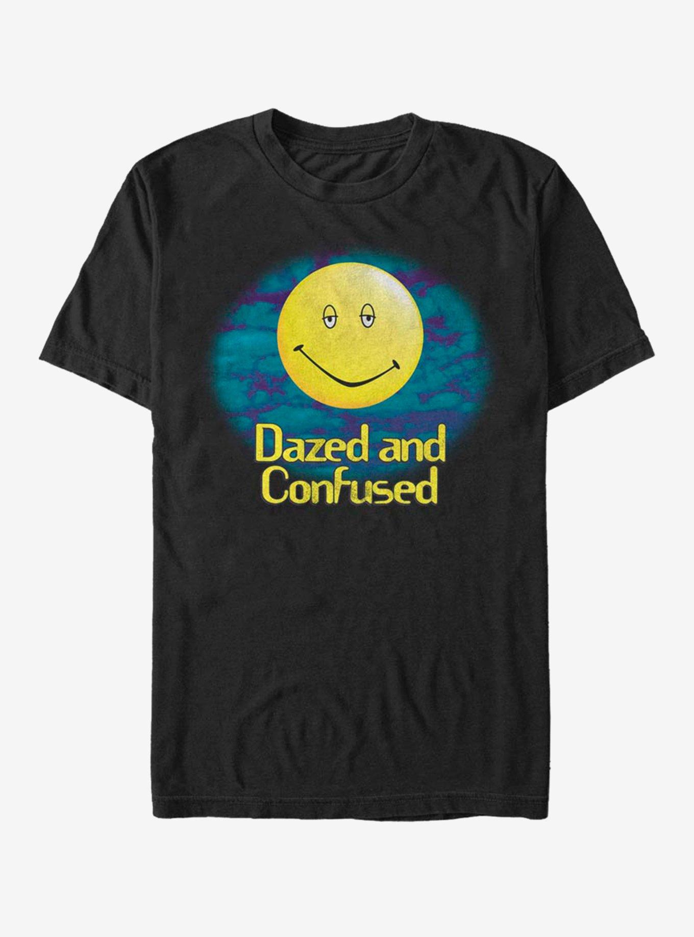 Dazed and Confused Cloudy Big Smile Logo T-Shirt, BLACK, hi-res