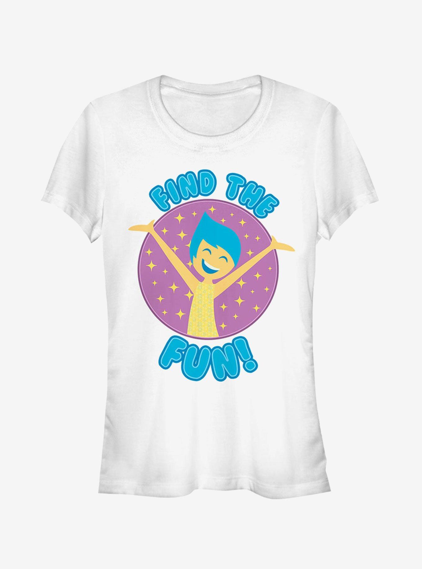 Disney Pixar Inside Out Joy Find Fun Girls T-Shirt, WHITE, hi-res