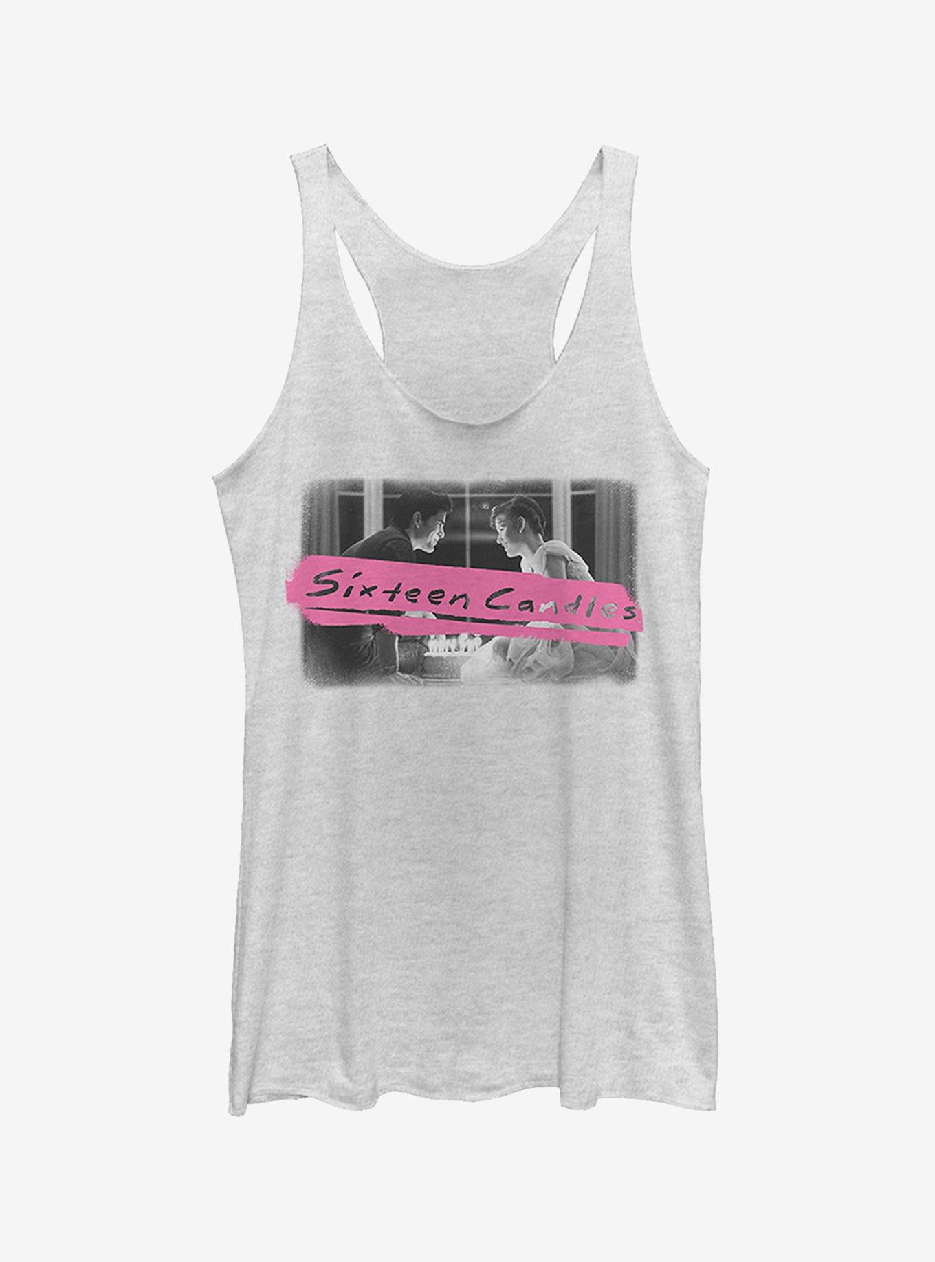 Sixteen Candles Make a Wish Girls Tank Top, WHITE HTR, hi-res