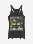 Minions Science in Progress Girls Tank Top, BLK HTR, hi-res
