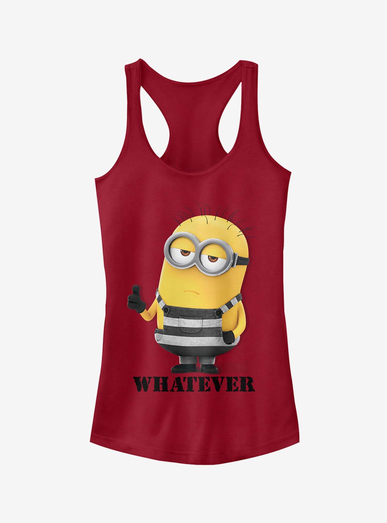 Minion Whatever Prisoner Girls Tank Top, SCARLET, hi-res