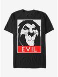 Disney Lion King Evil Scar Poster T-Shirt, BLACK, hi-res