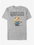Minion Don't Do Mornings T-Shirt, ATH HTR, hi-res