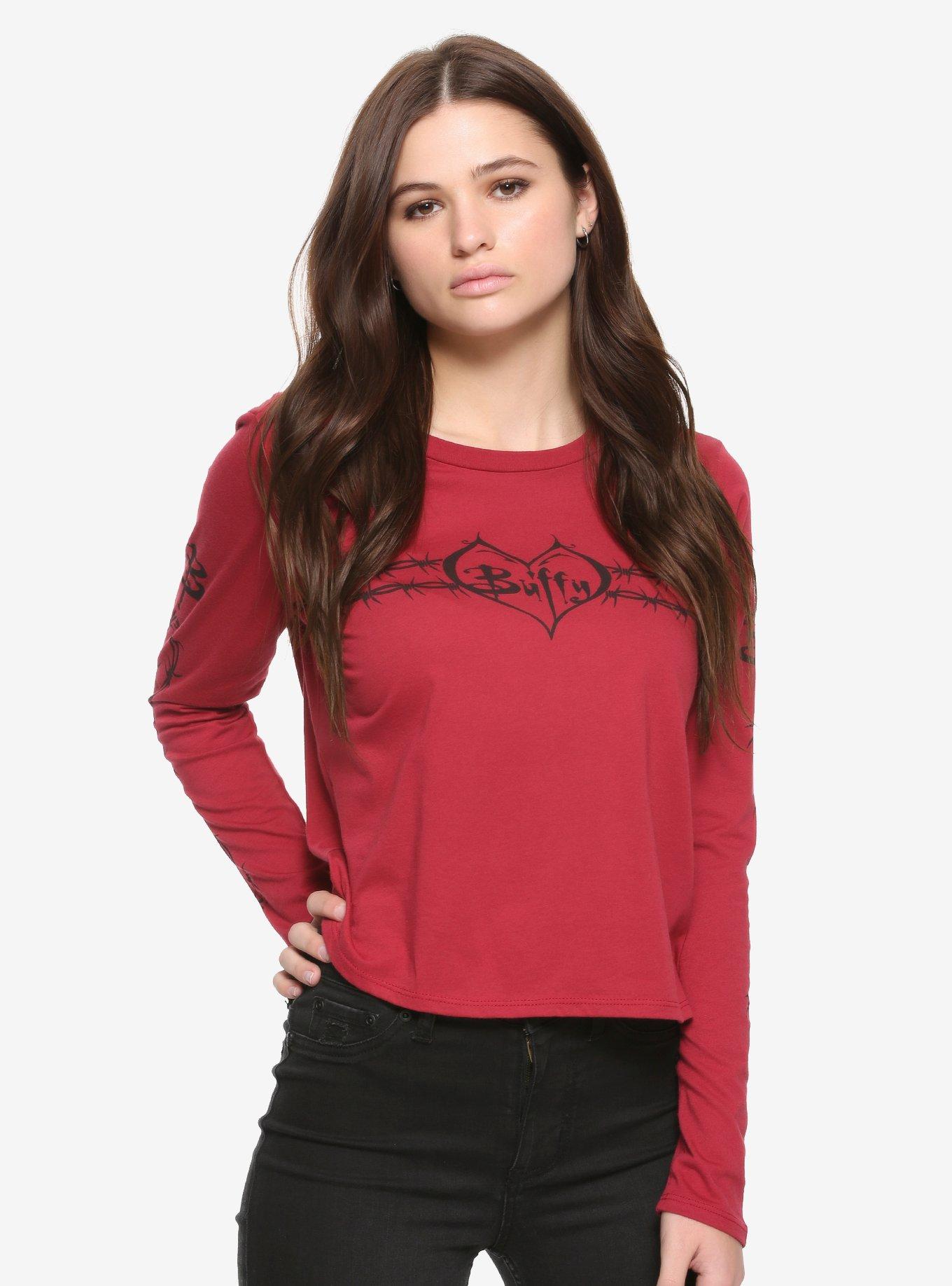 Buffy The Vampire Slayer Barbed Wire Girls Long-Sleeve T-Shirt | Hot Topic