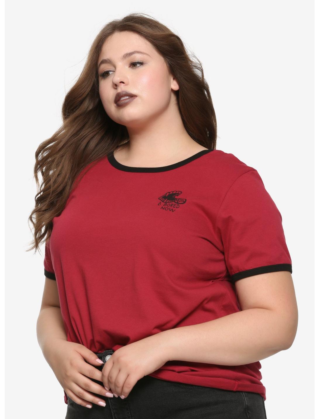 Buffy The Vampire Slayer Vamp Willow Girls Ringer T-Shirt Plus Size, BLACK, hi-res