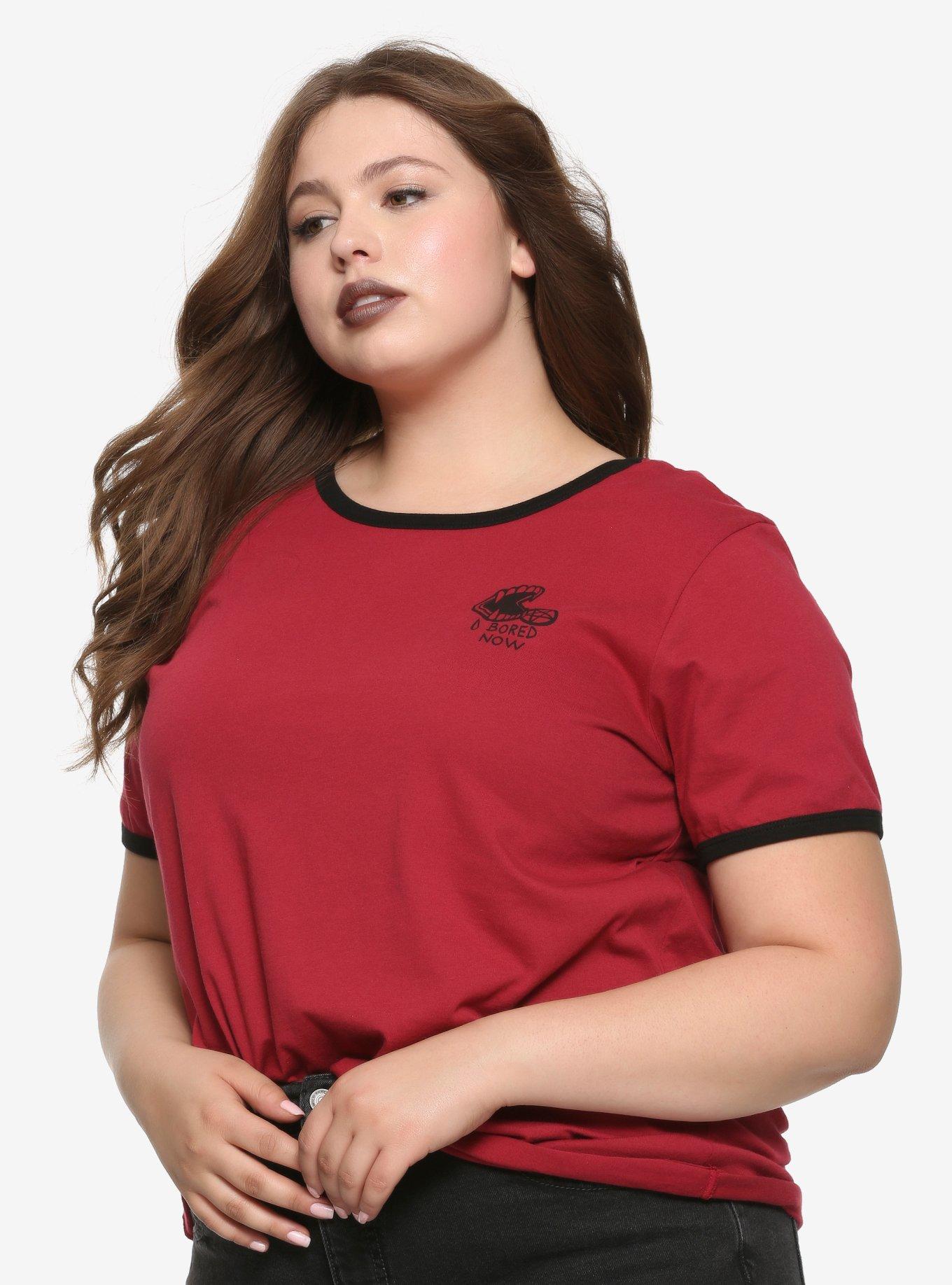 Buffy The Vampire Slayer Vamp Willow Girls Ringer T-Shirt Plus Size, BLACK, hi-res