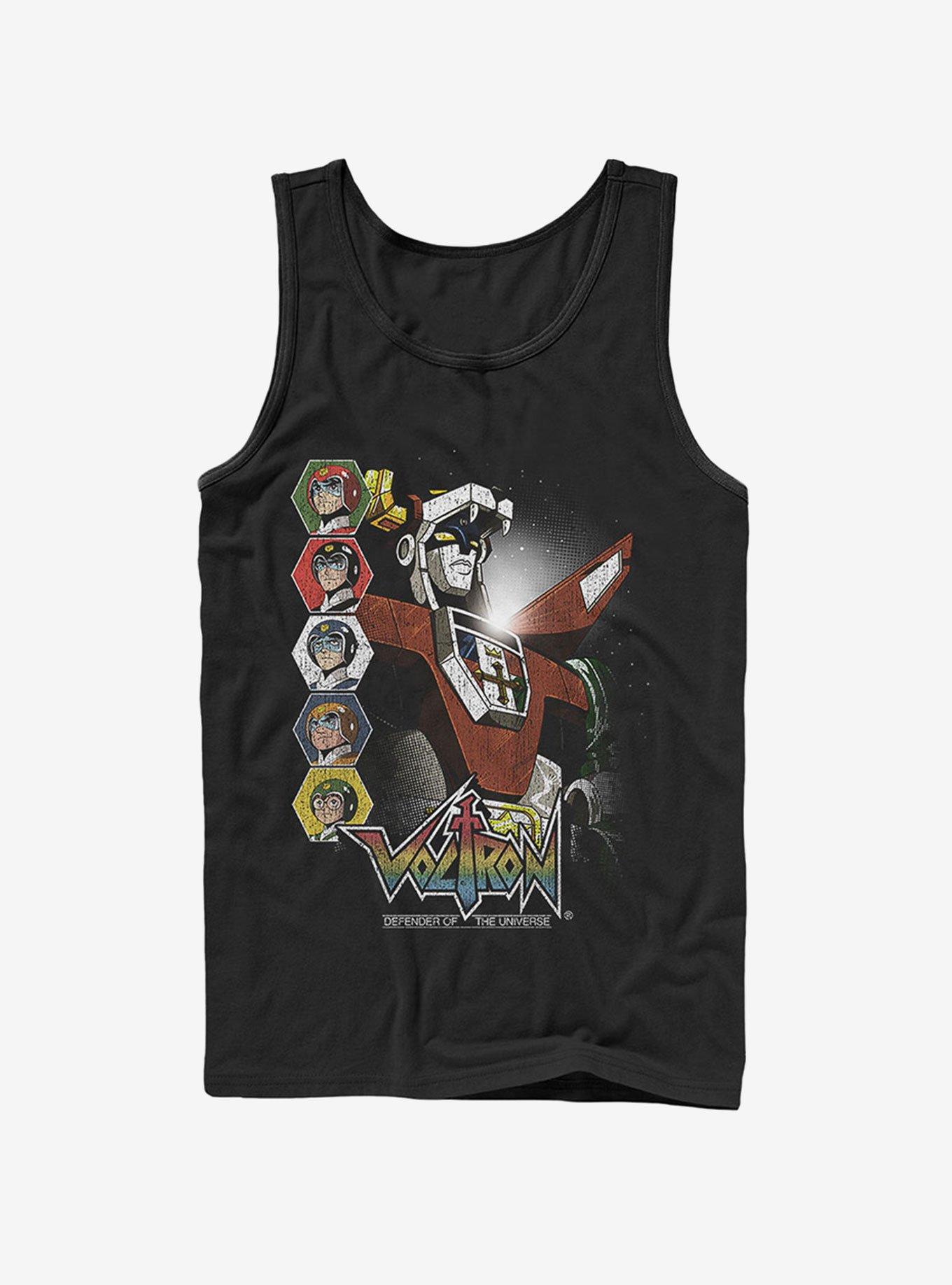 Voltron Character Panels Tank Top, BLACK, hi-res