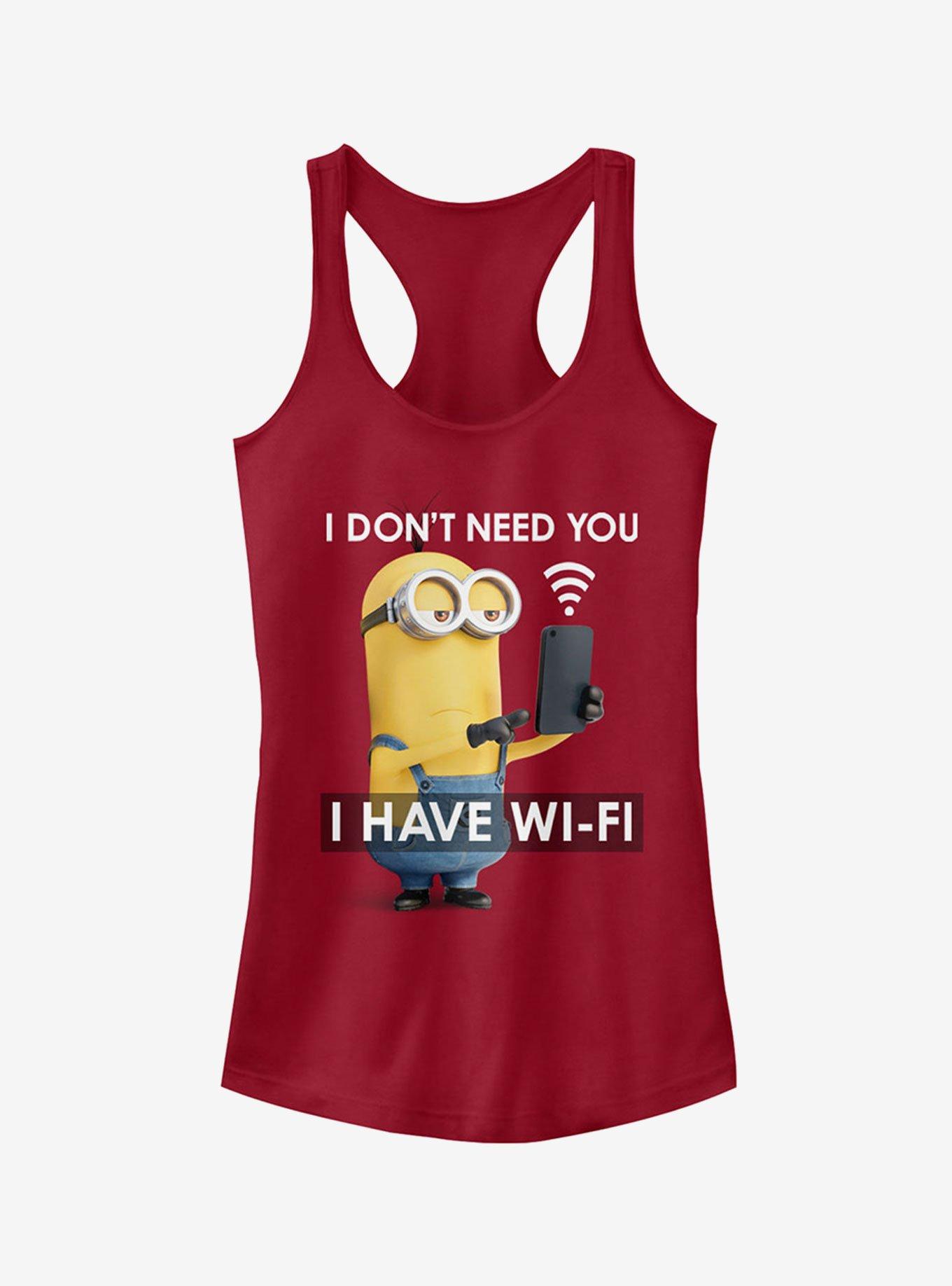 Minion Wi-Fi Girls Tank Top, SCARLET, hi-res