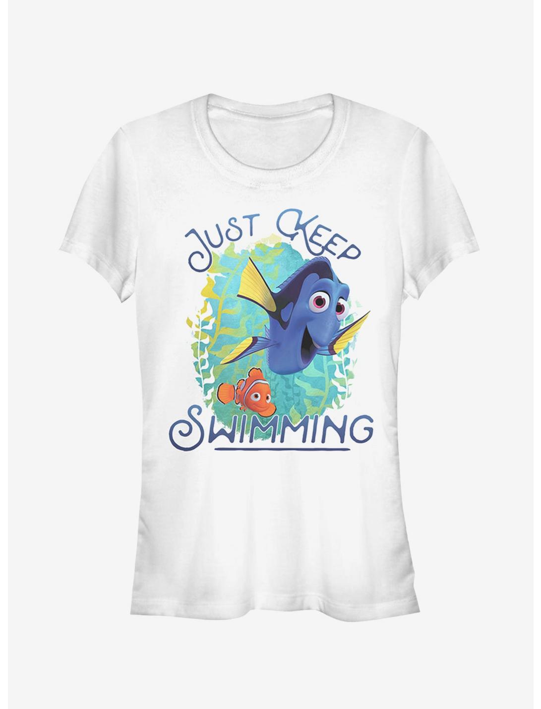 Disney Pixar Finding Dory Motivational Message Girls T-Shirt, WHITE, hi-res